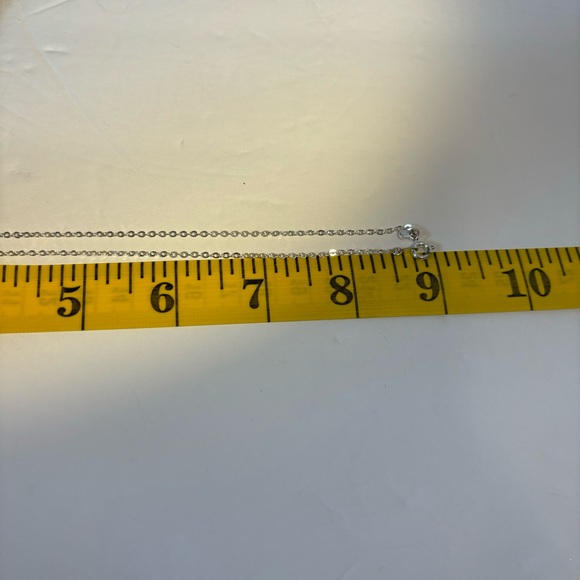 Angel Wing Pendant Neck 925 Silver Embellished with Crystals 18” - Picture 8 of 10